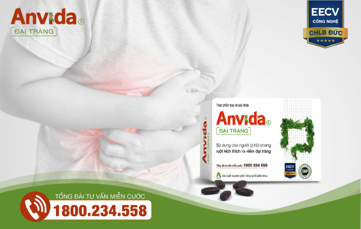 Anvida là sản phẩm hỗ trợ điều trị hội chứng ruột kích thích, viêm đại tràng từ thảo dược