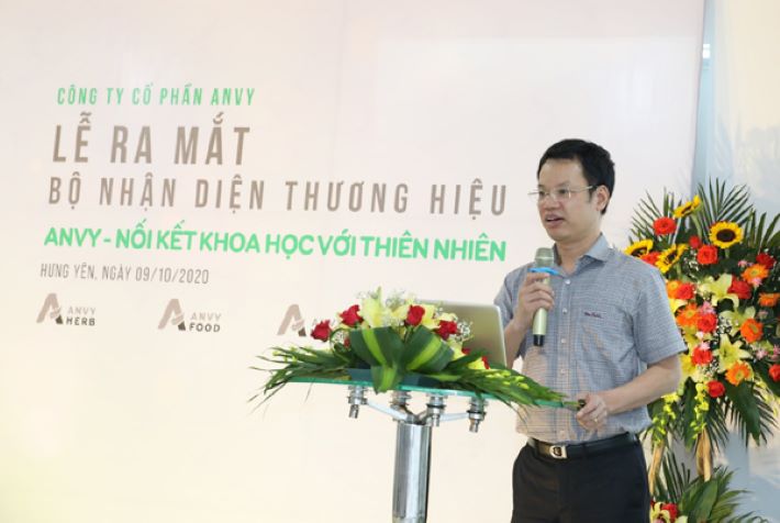 Ông Tô Hồng Thái - Chủ tịch Hội đồng quản trị Công ty Anvy phát biểu tại sự kiện